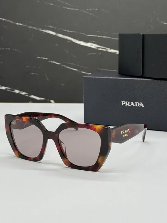 NEW PRADA PR15WS 22A20I SUNGLASSES HAVANA WOMEN PR 15WS 22A20I, SPR 15W 22A20I - Picture 1 of 11